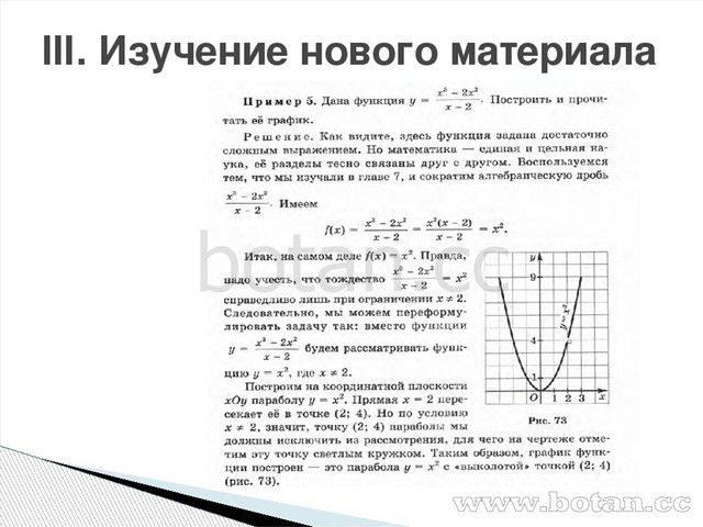 Что означает в математике запись y f x 7 класс мордкович презентация