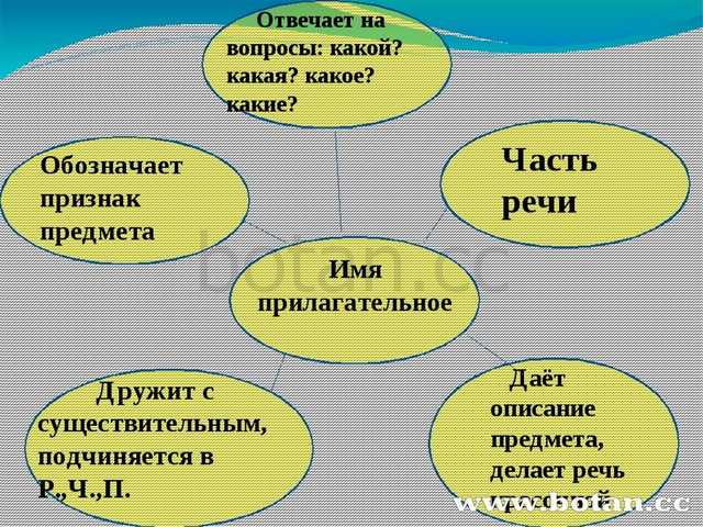 Презентация окончания прилагательных 3 класс