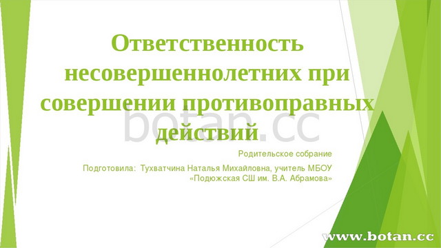 Виды противоправных поступков презентация