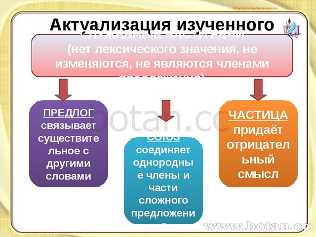 Самостоятельные части речи 5 класс презентация