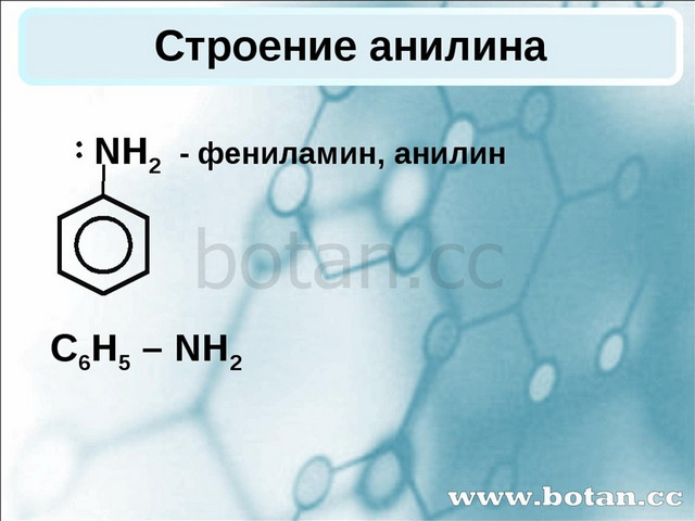 Анилин презентация 10 класс