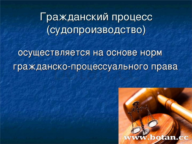 Гражданское процессуальное право презентация 11 класс право