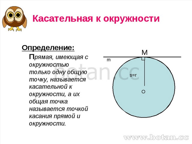 Касательная к окружности 8 класс презентация