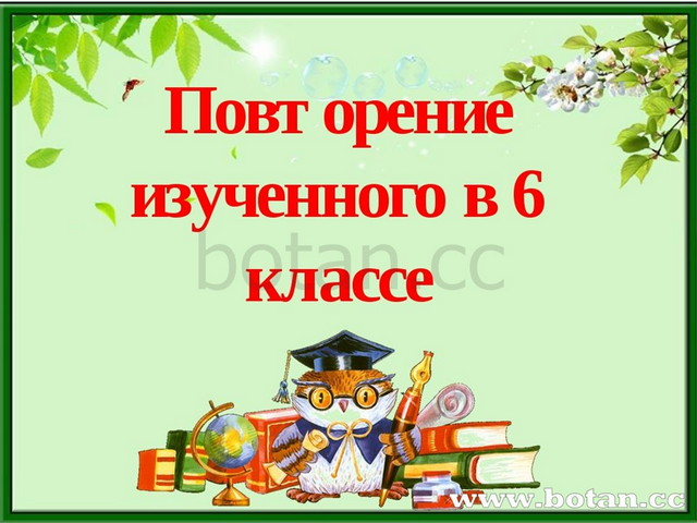 Урок презентация по русскому языку повторение изученного в 6 классе по