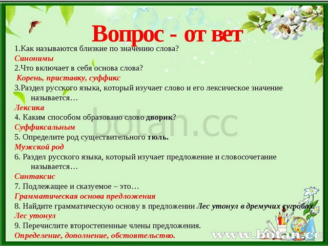 Урок презентация по русскому языку повторение изученного в 6 классе по