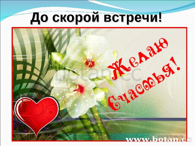 До скорой встречи!