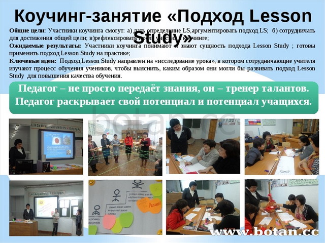 Схема планирования наблюдения и обсуждения урока обучения lesson study