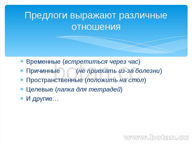 Предлог как часть речи 2 класс презентация