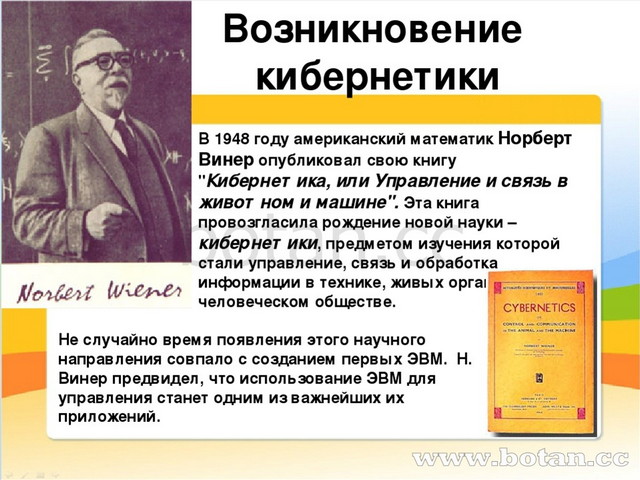 Вклад н винера в науку презентация