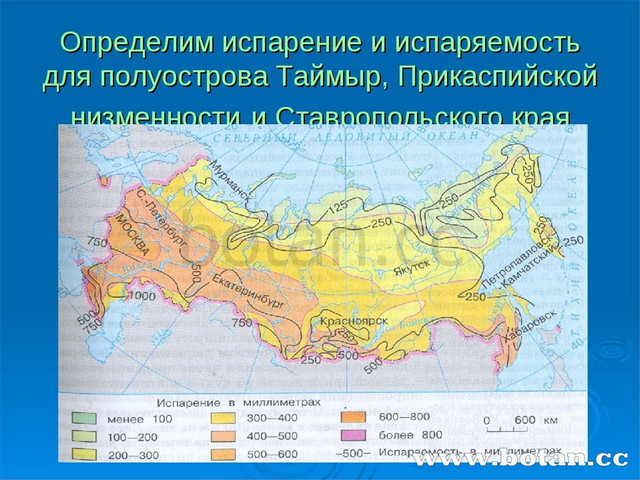 Тип местности по условиям увлажнения карта