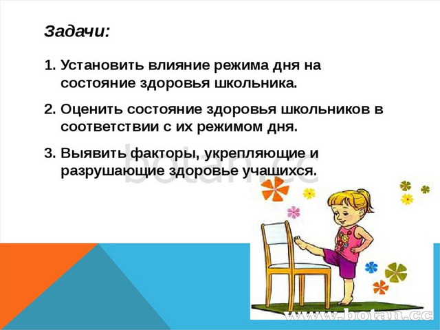 Влияние дня. Влияние распорядка дня. Влияние режима дня школьника. Влияние режима дня на здоровье школьников. Задачи режима дня.