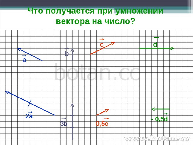 Умножение вектора на число 8 класс презентация погорелов