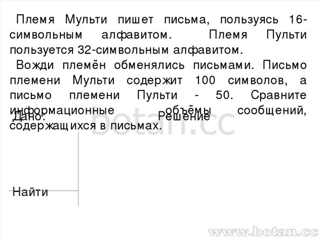 Племя пульти пользуется 16 символьным алфавитом. Племя Мульти пишет письма пользуясь 16-символьным алфавитом племя. Племя Мульти пишет письма пользуясь 32 символьным. Племя Пульти. Племя Пульти пользуется 32-символьным алфавитом. Племя Мульти пользуется 16- символьным алфавитом племя Пульти.