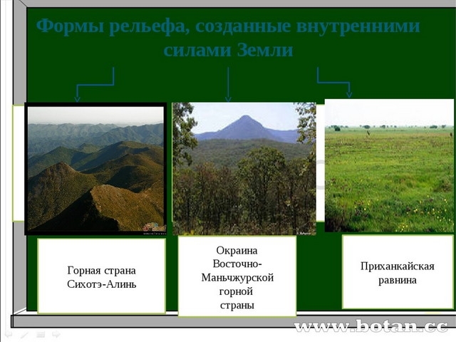 Рельеф приморского края презентация