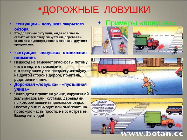 Дорожные ловушки для детей презентация