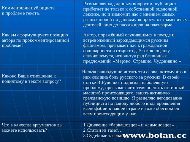 Комментарии публициста к проблеме текста.	 Размышляя над данным вопросом, пу...