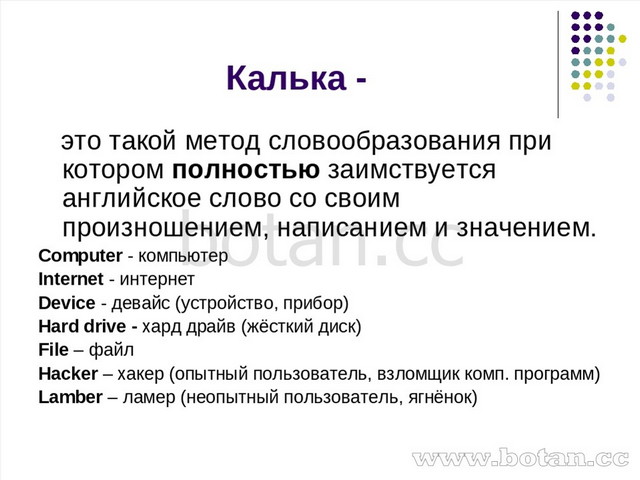 Аббревиация в английском компьютерном сленге проект