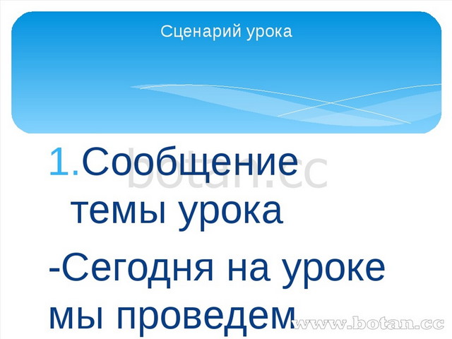 Сообщение темы урока -Сегодня на уроке мы проведем презентацию проектной деят...