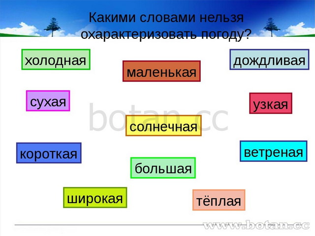 Какая схема для слова погода