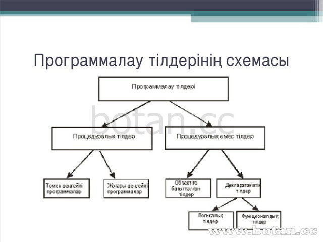 Бағдарламалау тілдері презентация