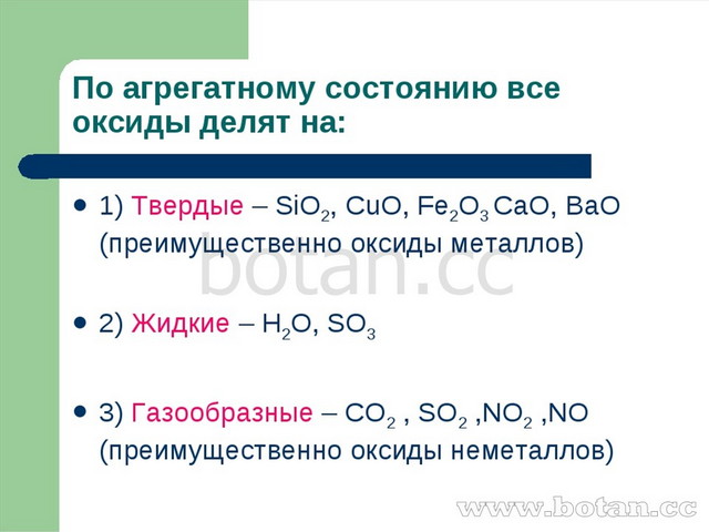 Оксиды 8 класс химия презентация рудзитис