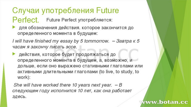 Презентация на тему future perfect