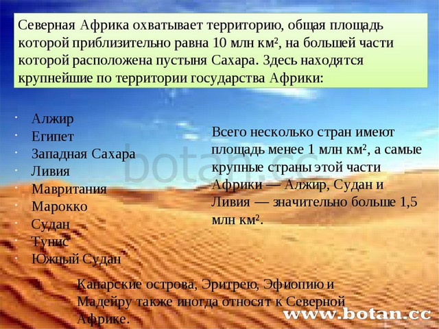 Страны северной африки презентация 7 класс география