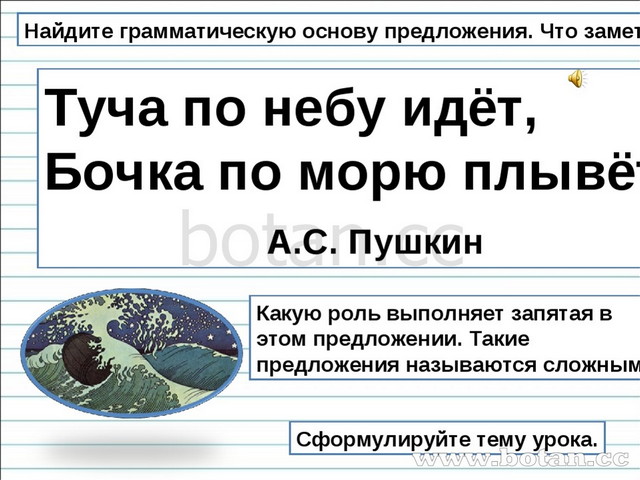 Простое и сложное предложение 3 класс школа россии презентация